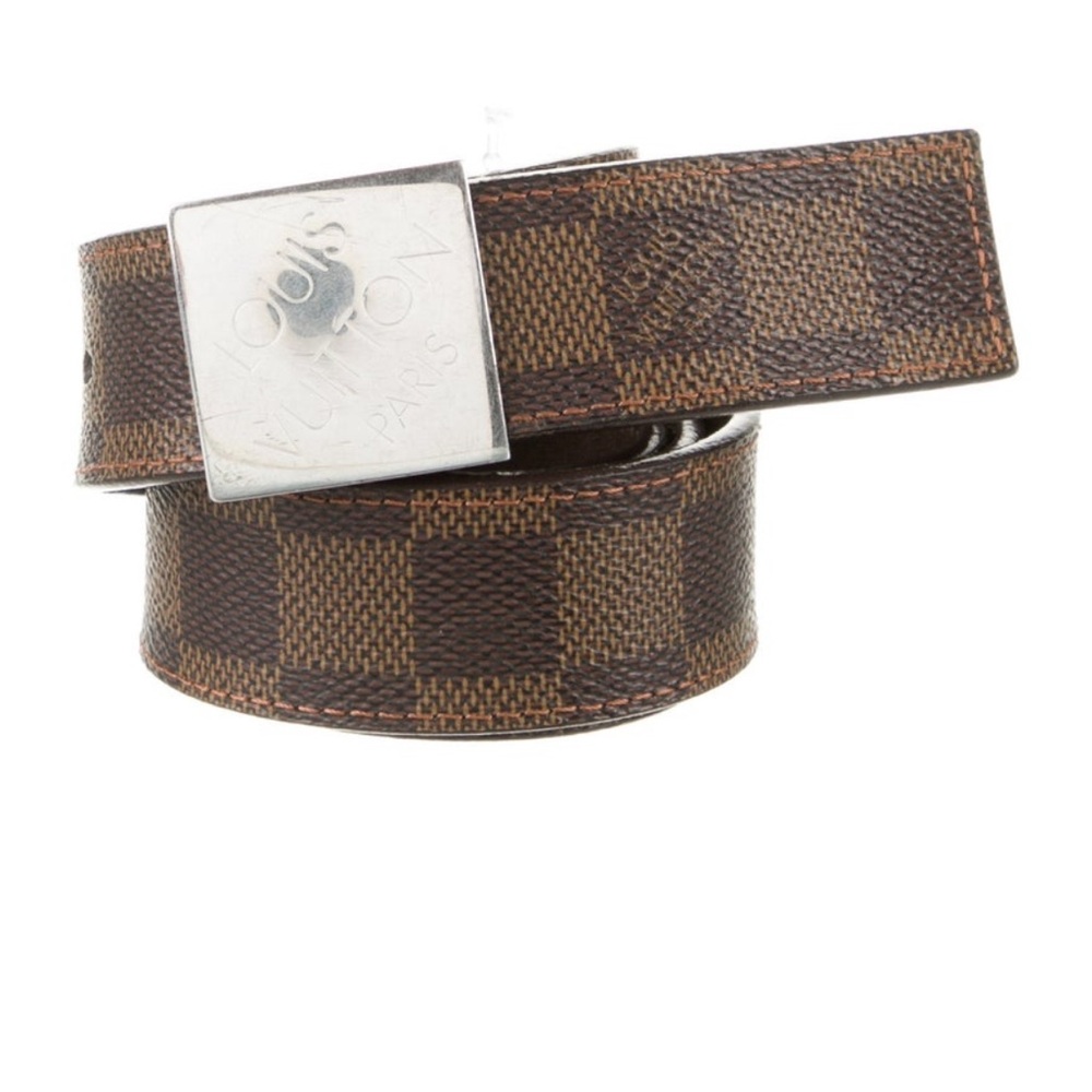 Louis Vuitton Brown Checkered Belt